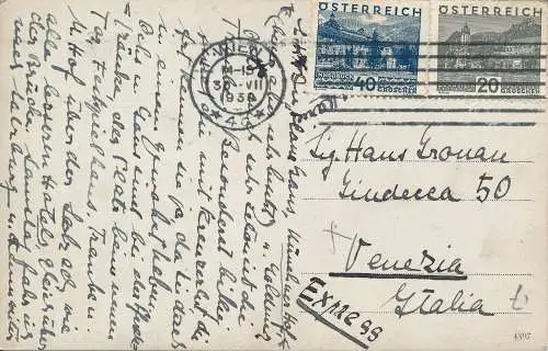 PC31354 alte Postkarte. Schloss. 1930