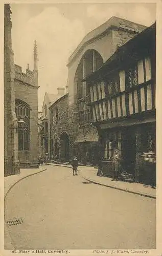 PC27007 St. Marys Hall. Coventry. J.J. Ward. 1910