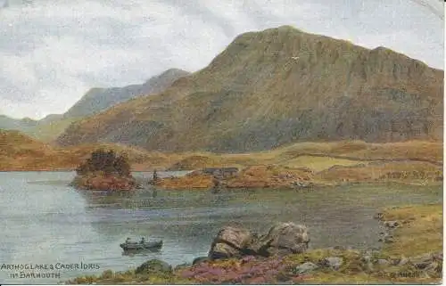 PC33197 Arthog Lake und Cader Idris. Nr. Barmouth. Lachs. Nr. 2228. 1952