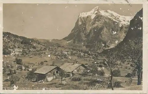 PC31831 Grindelwald und das Wetterhorn. Kilchberg. 1929