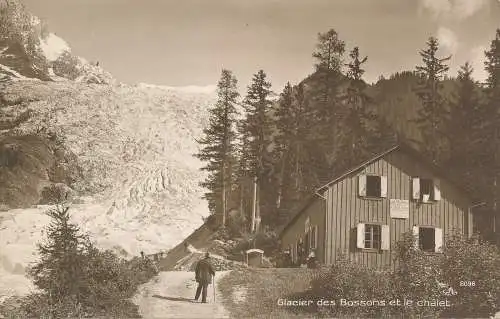 PC30930 Glacier des Bossons und das Chalet. Perrochet und David