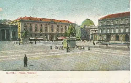 PC27415 Neapel. Piazza Plebiscito. 1909