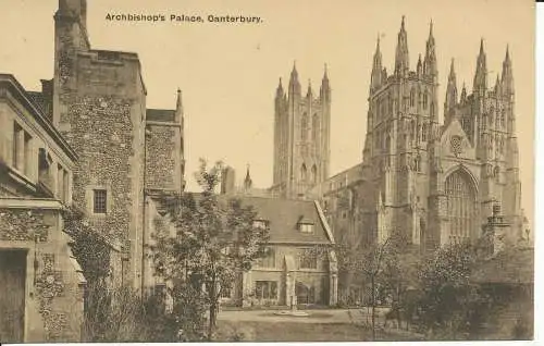 PC25885 Erzbischofspalast. Canterbury. J.G. Charlton