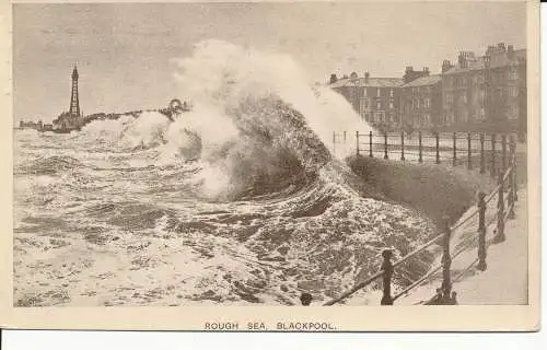 PC27615 Raues Meer. Blackpool. A. und E. C. 1908