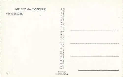 PC32916 Louvre-Museum. Venus von Milo. Estel. RP