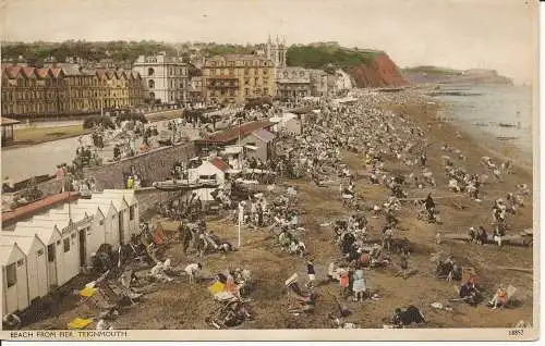 PC27530 Strand vom Pier. Teignmouth. Nr. 18857. 1935