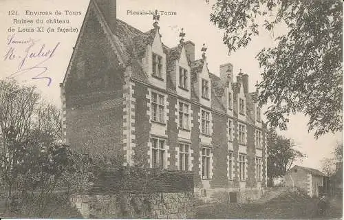 PC28399 Umgebung von Tours Ruines du Chateau de Louis XI. Plessis les Tours. Nr. 1