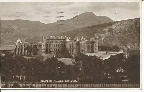 PC29187 Holyrood Palace. Edinburgh. Alex G. Anderson. Nr. 0289. 1928