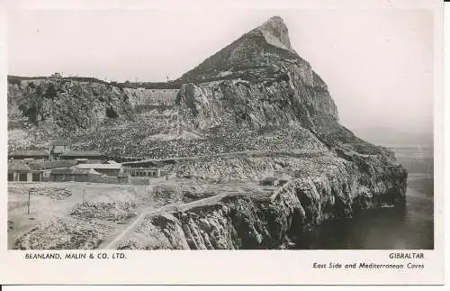 PC29298 Gibraltar. Ostseite und mediterrane Höhlen. Beanland. Malin und Co