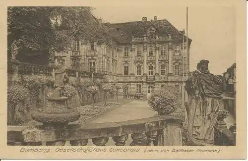 PC31703 Bamberg. Gesellschaftshaus Concordia. Palm und Enke