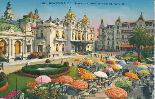 PC29579 Monte Carlo. Place du Casino und Hotel de Paris. D Art. Nr. 253