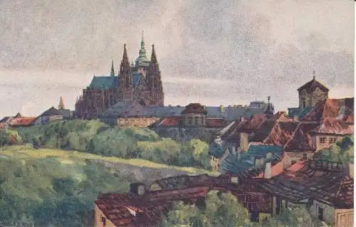 PC29455 Prag. Hradschin und St. Veit Dom. Angelo Zeyer. Nr. 336