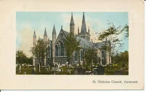 PC27689 Nikolauskirche. Yarmouth. 1908