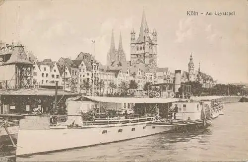 PC31180 Koln. Am Leystapel. Leo Kurten