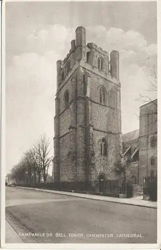 PC32910 Glockenturm oder Glockenturm. Chichester-Kathedrale. Milton. Woolstone Bros. R