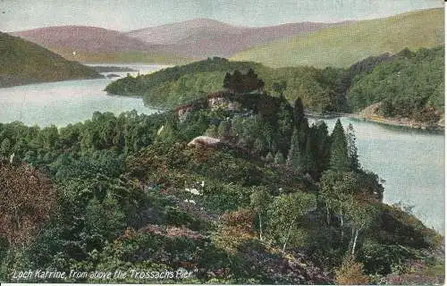 PC33020 Loch Katrine von oberhalb des Trossachs Pier. J.W.B. London. Kommerziell