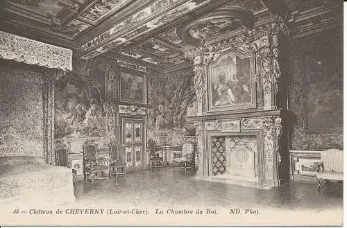 PC29753 Chateau de Cheverny. Die Königskammer. ND. Nr. 48