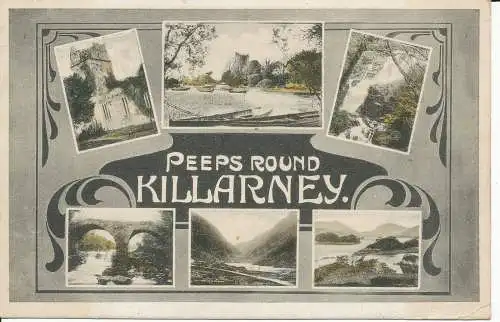 PC32965 Peeps Round Killarney. Multi-View. E. und S. Signal. 1903