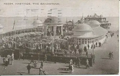 PC27552 Hastings. Der Bandständer. Photochrom. Getreide. Nr. 48384. 1921