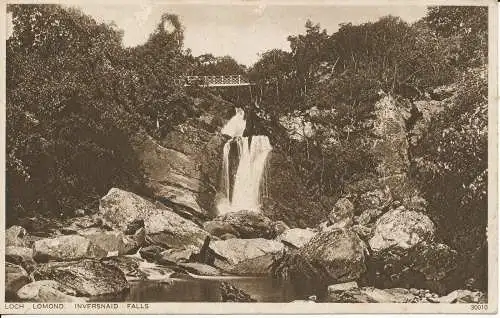 PC32853 Loch Lomond. Inversnaid Falls. Photochrom. Nr. 30010