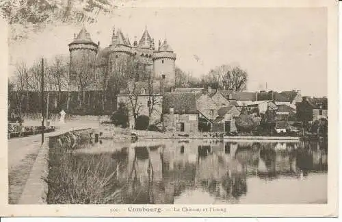 PC27124 Combourg. Das Schloss und der Teich. Nr. 500. 1939