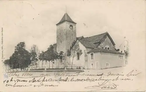 PC31748 Receige auf Source. Die Kirche. H. Bogureau. 1903