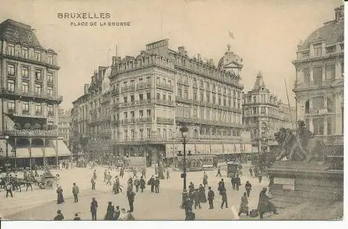 PC31683 Brüssel. Place de La Bourse. 1910
