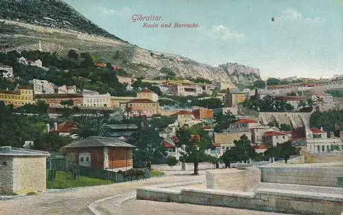 PC30117 Gibraltar. Rosia und Kasernen. A. Benzaquen. Nr. 39