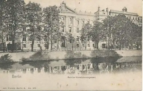 PC32126 Berlin. Reiche. Versicherungsamt. Joh. Franke. Nr. 270