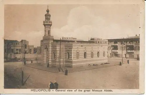 PC29808 Heliopolis. Überblick über die Große Moschee Abbas. Kairo. Nr. 605
