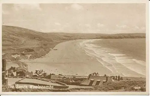 PC29329 The Sands. Woolacombe. Fotopräzigkeit. Englisch. Nr. 3618