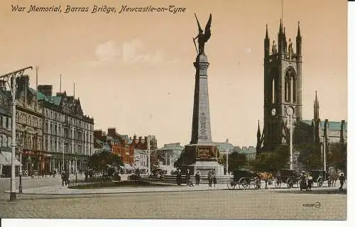 PC28960 War Memorial. Brückenstangen. Newcastle auf Tyne. Valentinstag. Nr. 70899