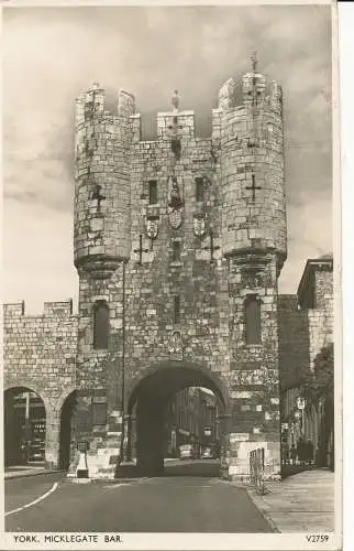 PC27622 York. Micklegate Bar. Photochrom. Nr. V2759