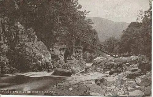 PC27707 Bettws Y Coed. Bergarbeiterbrücke. P.A. Meredith. Nein