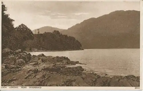 PC32854 Loch Lomond. Nahezu Inversnaid. Photochrom. Nr. 69944