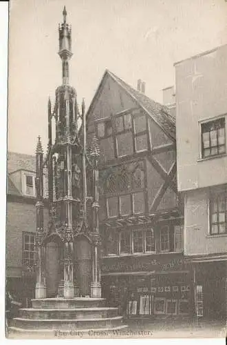 PC30890 Das Stadtkreuz. Winchester. Wykeham. 1910