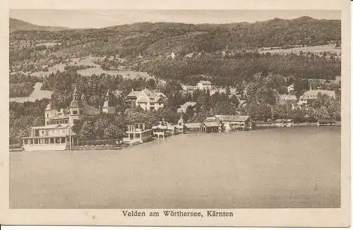 PC31657 Velden am Worthersee. Karnten. Eduard Moro. Nr. 1843. 1924