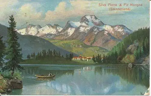 PC33411 Silva Plana und Piz Margna. Schweiz. Ernest Nister. 1914