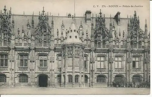 PC32012 Rouen. Justizpalast. C. V. Nr. 274. 1917