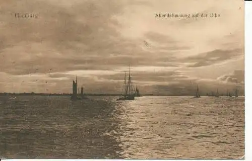 PC32201 Hamburg. Abstimmung auf der Elbe. 1916