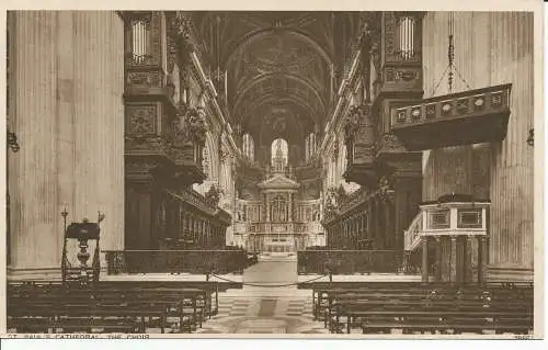 PC33047 St. Pauls Kathedrale. Der Chor. Photochrom. Nr. 78661