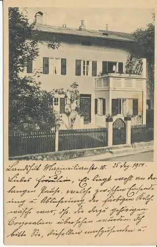 PC31676 alte Postkarte. Haus. Ottmar Zieher. 1914