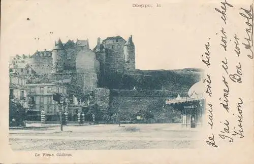 PC30137 Das alte Schloss. Dieppe. 1903