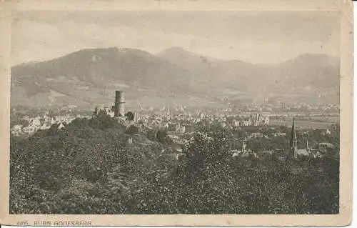 PC31455 Burg Godesberg. Rhein. Karl Rud. Bremer. Nr. 4405