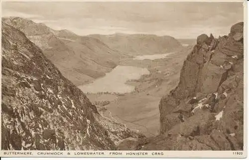 PC29443 Buttermere. Krummock und Tieftwasser von Honister Crag. Lachs