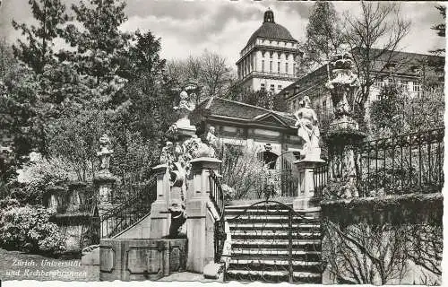 PC32031 Zürich. Universität und Rechbergbrunnen. Photoglob. Nr. 2906. 1939