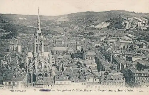 PC27504 Rouen. Allgemeine Ansicht von Saint Maclou. Levy Fils. Nr. 6