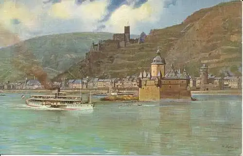 PC29670 Caub. Gutenfels und die Pfalz. Edm. von König. Nr. 5