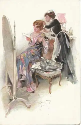 PC24280 Her Day. Ihre Morgentoilette. E.W. Savory. Clifton. Nr. 2203