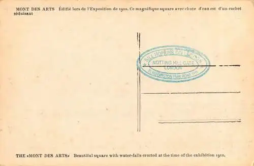 PC31770 Brüssel. Berg der Künste. Albert. Hopkins